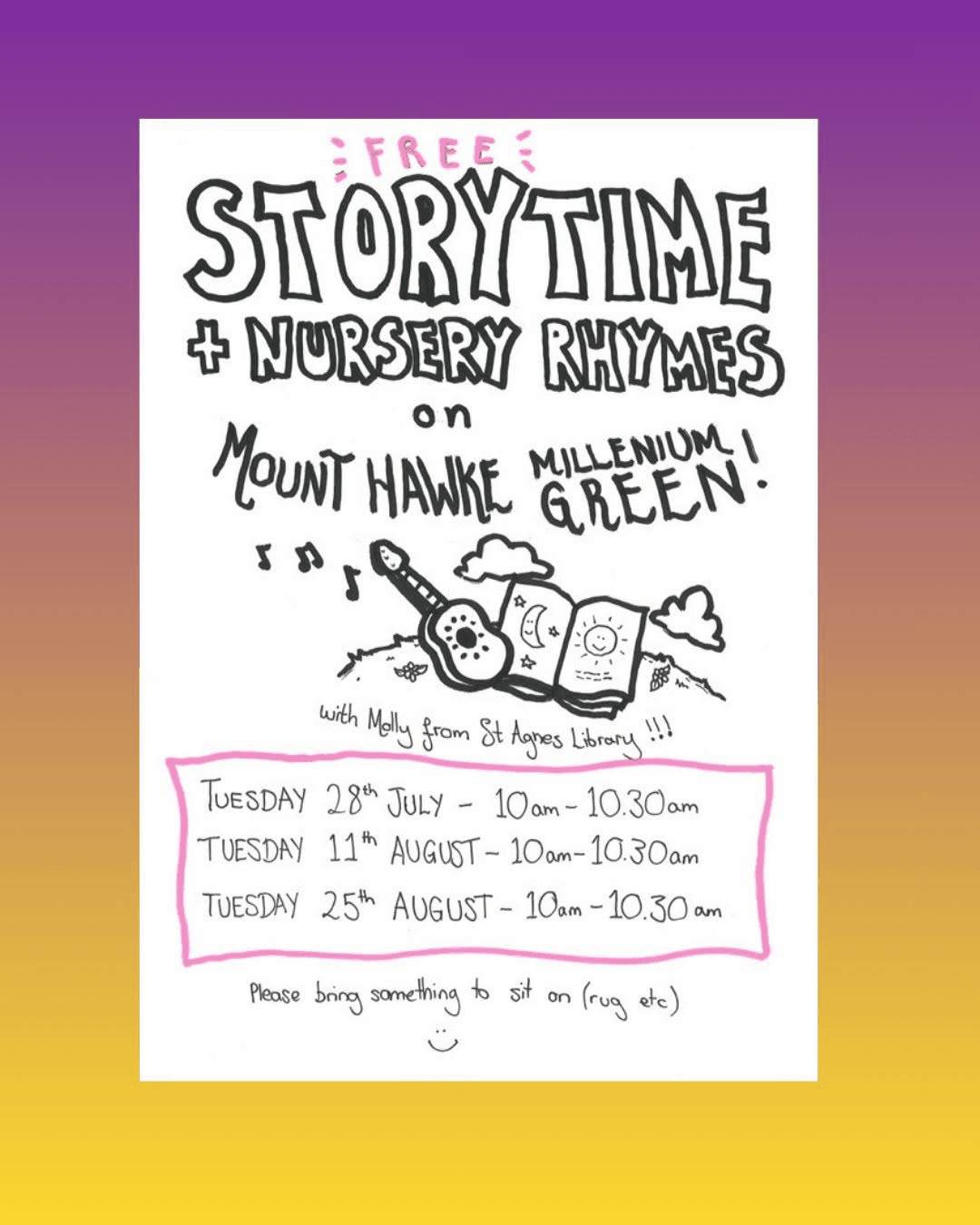 FREE Storytime + Nursery Rhymes