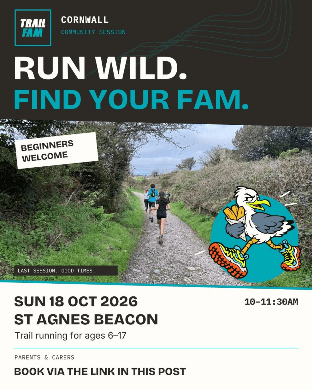RUN WILD. FIND YOUR FAM. - Cornwall Community Session