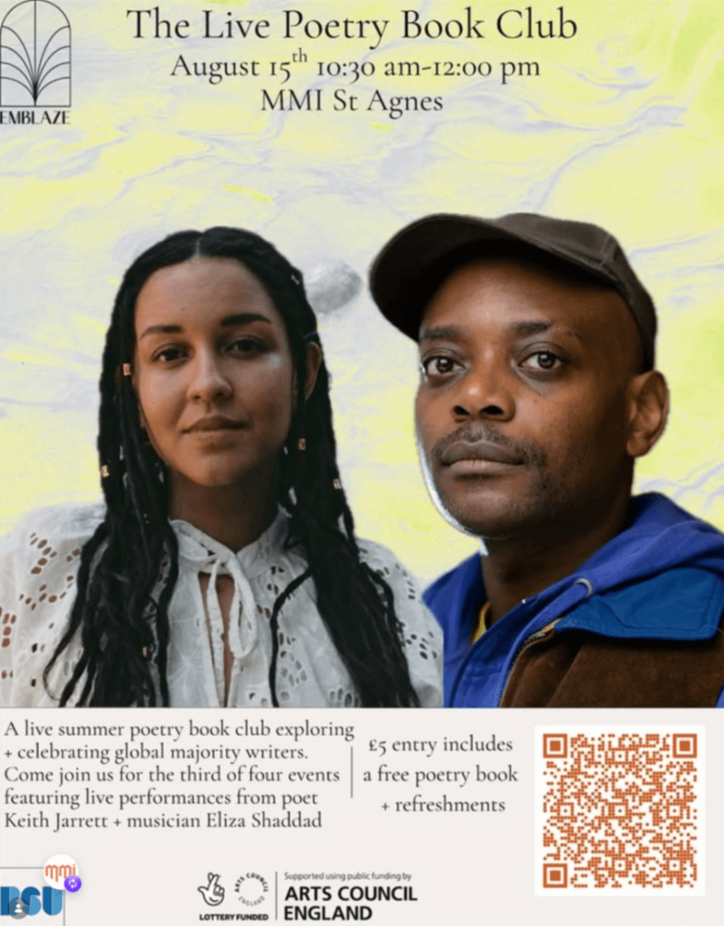 Poster for The Live Poetry Book Club