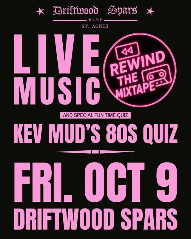 Banner image for 80s Night at the Drifty: Themed Quiz & Live Music