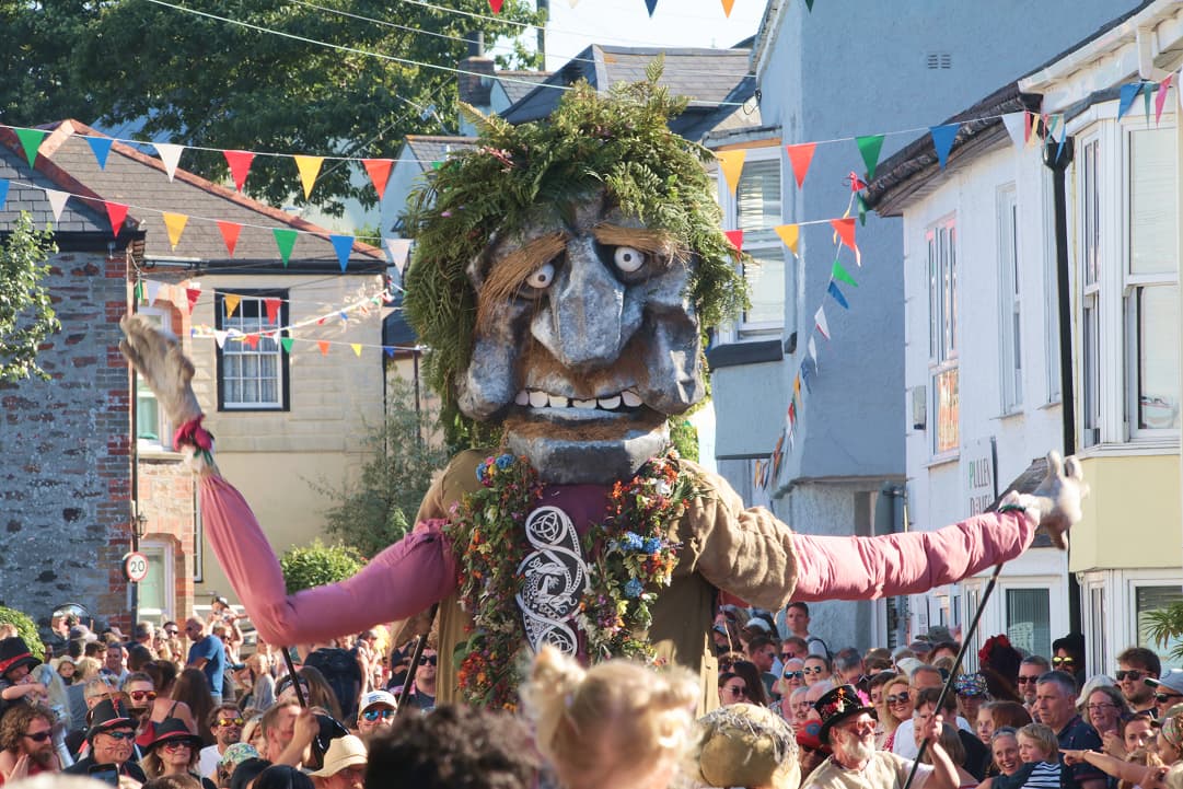 The Giant Bolster at St Agnes Carnival