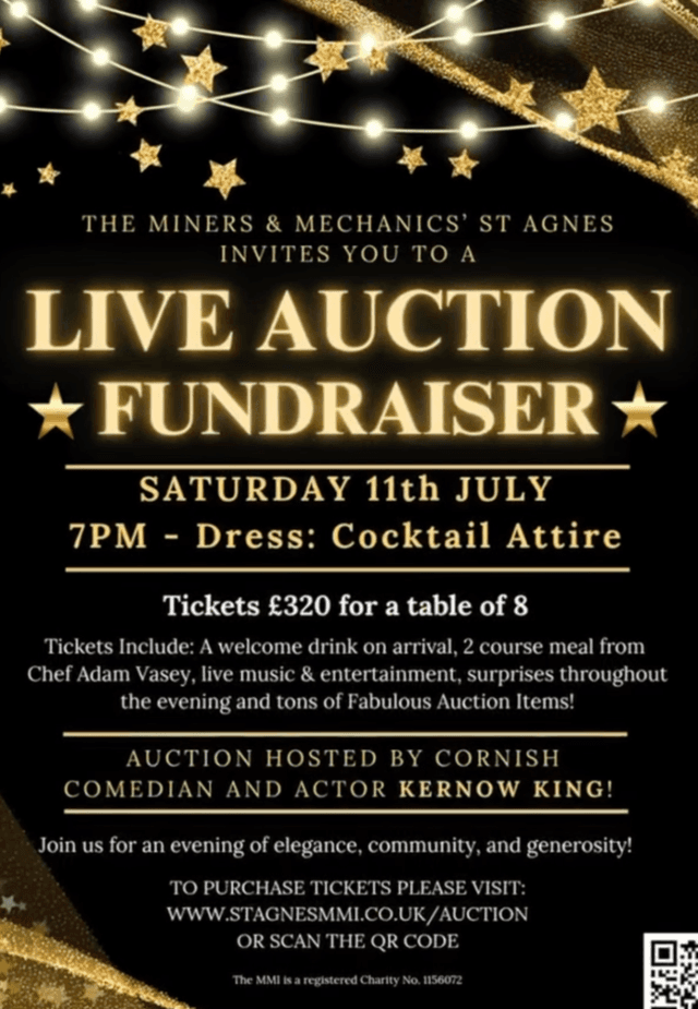 Banner image for Charity Live Auction Fundraising Evening - hosted by Kernow King