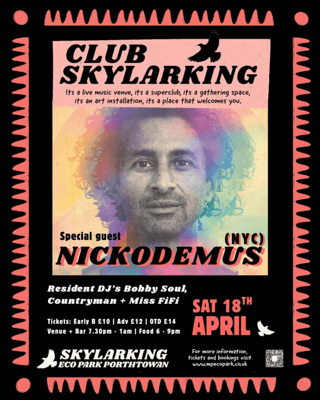 Banner image for Club Skylarking presents – NICKODEMUS + DJs Bobby Soul, Countryman + Miss FiFi