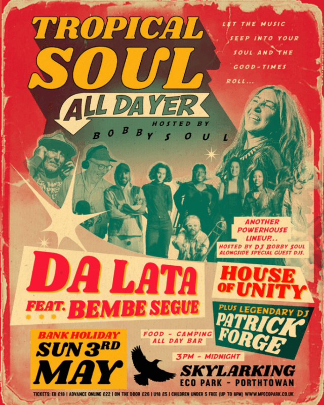 Banner image for Tropical Soul All Dayer – hosted by Bobby Soul + special guest DJs