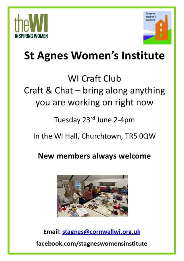 Banner image for St Agnes Women's Institute WI Craft Club